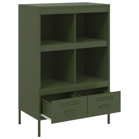 VidaXL Szafka, oliwkowa, 68x39x101,5 cm, stal walcowana na zimno VidaXL Szafka, oliwkowa, 68x39x101,5 cm, stal walcowana na zimno