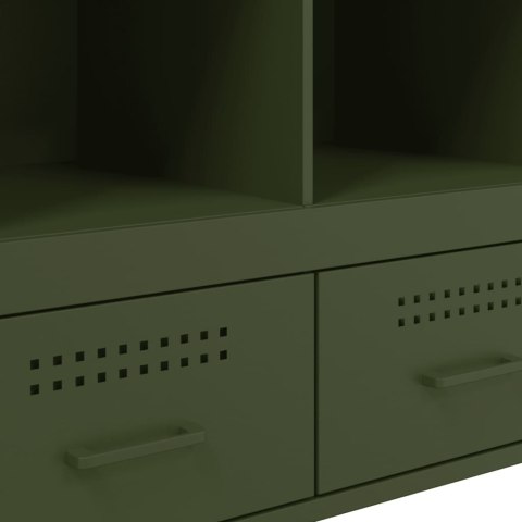 VidaXL Szafka, oliwkowa, 68x39x101,5 cm, stal walcowana na zimno VidaXL Szafka, oliwkowa, 68x39x101,5 cm, stal walcowana na zimno