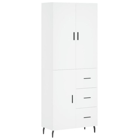 VidaXL Witrynka, biała, 69,5x34x180 cm, materiał drewnopochodny VidaXL Witrynka, biała, 69,5x34x180 cm, materiał drewnopochodny