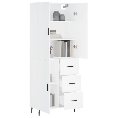VidaXL Witrynka, biała, 69,5x34x180 cm, materiał drewnopochodny VidaXL Witrynka, biała, 69,5x34x180 cm, materiał drewnopochodny