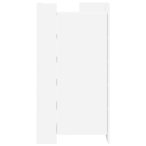 VidaXL Szafka na buty, biała, 52x37,5x100 cm, materiał drewnopochodny VidaXL Szafka na buty, biała, 52x37,5x100 cm, materiał drewnopochodny