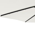 VidaXL Parasol ogrodowy z LED, stalowy słupek, biały, 225x225x212 cm