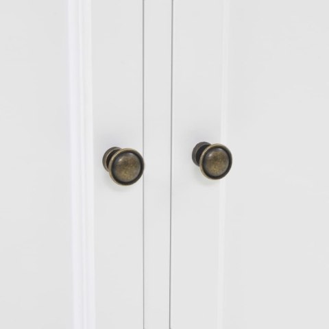 VidaXL Kredens 4-drzwiowy, MDF i drewno sosnowe, 80x40x180 cm VidaXL Kredens 4-drzwiowy, MDF i drewno sosnowe, 80x40x180 cm