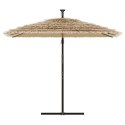 VidaXL Parasol ogrodowy na stalowym słupku, brązowy, 246x246x230 cm