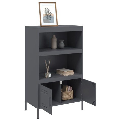 VidaXL Szafka, antracytowa, 68x39x113 cm, stal VidaXL Szafka, antracytowa, 68x39x113 cm, stal