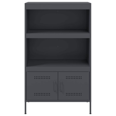 VidaXL Szafka, antracytowa, 68x39x113 cm, stal VidaXL Szafka, antracytowa, 68x39x113 cm, stal