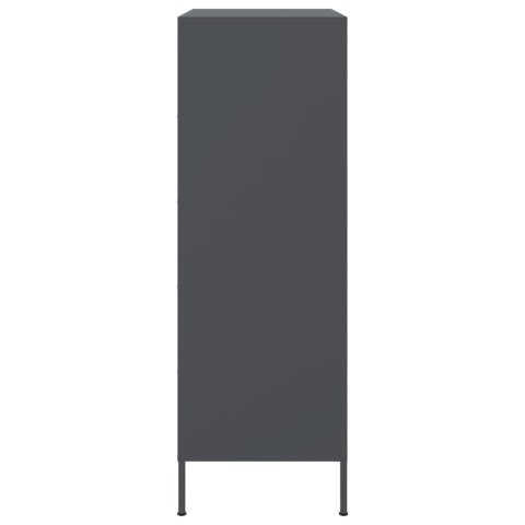 VidaXL Szafka, antracytowa, 68x39x113 cm, stal VidaXL Szafka, antracytowa, 68x39x113 cm, stal
