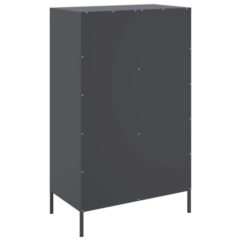 VidaXL Szafka, antracytowa, 68x39x113 cm, stal VidaXL Szafka, antracytowa, 68x39x113 cm, stal