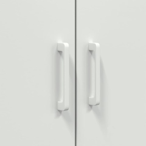 VidaXL Szafka, biała, 68x39x113 cm, stal VidaXL Szafka, biała, 68x39x113 cm, stal