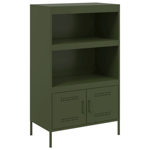 VidaXL Szafka, oliwkowa, 68x39x113 cm, stal VidaXL Szafka, oliwkowa, 68x39x113 cm, stal