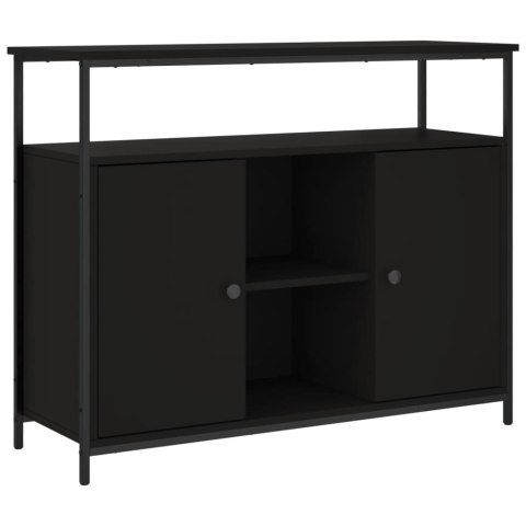 Szafka, czarna, 100x35x80 cm, materiał drewnopochodny Szafka, czarna, 100x35x80 cm, materiał drewnopochodny