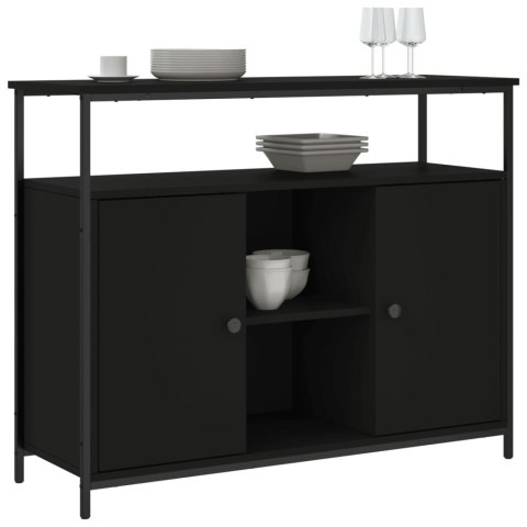 Szafka, czarna, 100x35x80 cm, materiał drewnopochodny Szafka, czarna, 100x35x80 cm, materiał drewnopochodny