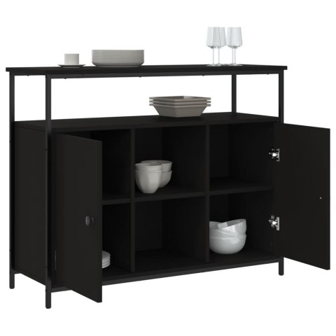 Szafka, czarna, 100x35x80 cm, materiał drewnopochodny Szafka, czarna, 100x35x80 cm, materiał drewnopochodny
