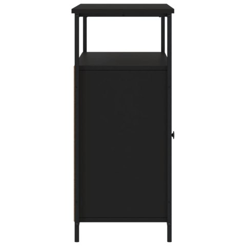 Szafka, czarna, 100x35x80 cm, materiał drewnopochodny Szafka, czarna, 100x35x80 cm, materiał drewnopochodny