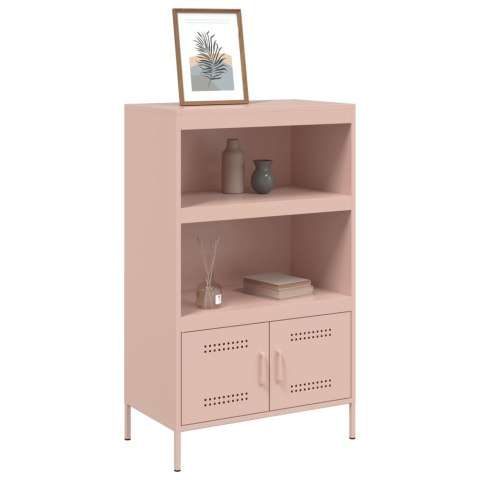 VidaXL Szafka, różowa, 68x39x113 cm, stal VidaXL Szafka, różowa, 68x39x113 cm, stal