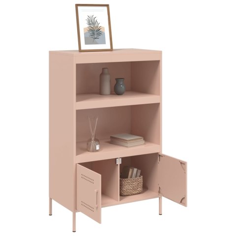 VidaXL Szafka, różowa, 68x39x113 cm, stal VidaXL Szafka, różowa, 68x39x113 cm, stal
