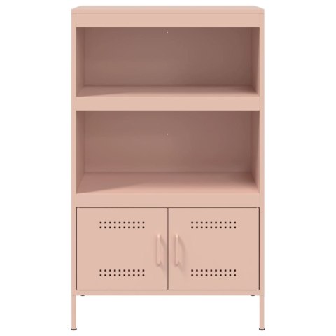 VidaXL Szafka, różowa, 68x39x113 cm, stal VidaXL Szafka, różowa, 68x39x113 cm, stal