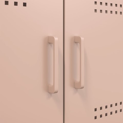 VidaXL Szafka, różowa, 68x39x113 cm, stal VidaXL Szafka, różowa, 68x39x113 cm, stal