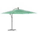 VidaXL Parasol ogrodowy na stalowym słupku, zielony, 290x290x238 cm