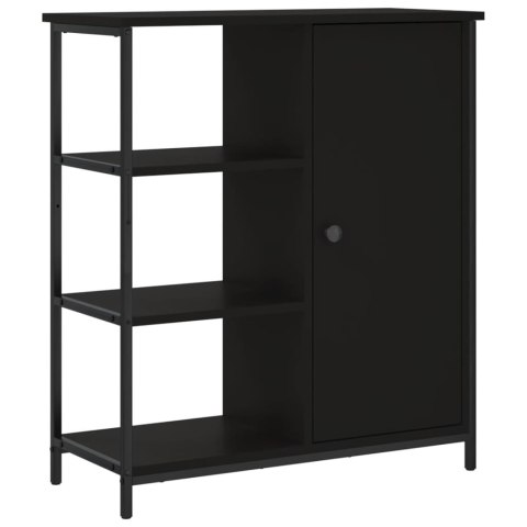 VidaXL Szafka, czarna, 70x30x80 cm, materiał drewnopochodny VidaXL Szafka, czarna, 70x30x80 cm, materiał drewnopochodny