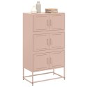 VidaXL Szafka, różowa, 68,5x38,5x123,5 cm, stal