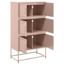 VidaXL Szafka, różowa, 68,5x38,5x123,5 cm, stal