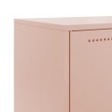 VidaXL Szafka, różowa, 68,5x38,5x123,5 cm, stal