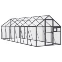  Woliera, antracytowa, 1,79x6x1,85 m, aluminium