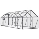  Woliera, antracytowa, 1,79x6x1,85 m, aluminium