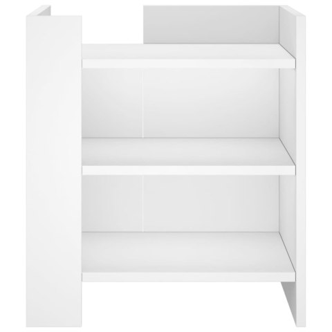 VidaXL Szafka nocna, biała, 45x50x50 cm, materiał drewnopochodny VidaXL Szafka nocna, biała, 45x50x50 cm, materiał drewnopochodny