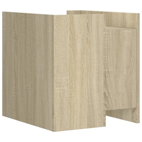 VidaXL Szafka nocna, dąb sonoma, 45x50x50 cm, materiał drewnopochodny VidaXL Szafka nocna, dąb sonoma, 45x50x50 cm, materiał drewnopochodny