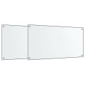 VidaXL Panele ochronne do kuchni, przezroczyste 2 szt. 80x60 cm, szkło