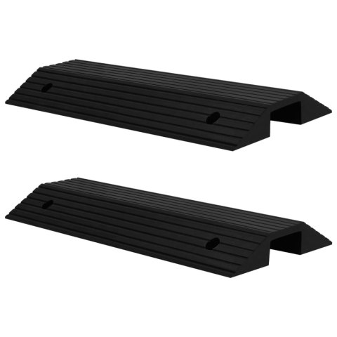 VidaXL Progowe mostki przejazdowe, 2 szt., 80x40x8 cm, gumowe VidaXL Progowe mostki przejazdowe, 2 szt., 80x40x8 cm, gumowe