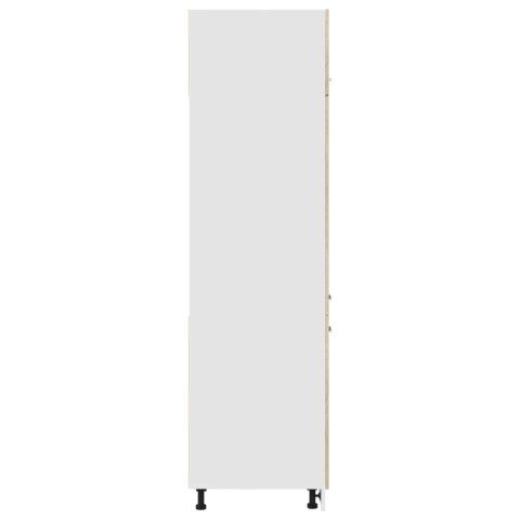 VidaXL Szafka na lodówkę, kolor dąb sonoma 60x57x207 cm, płyta wiórowa VidaXL Szafka na lodówkę, kolor dąb sonoma 60x57x207 cm, płyta wiórowa