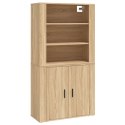 VidaXL Witrynka, dąb sonoma, materiał drewnopochodny