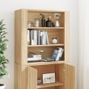 VidaXL Witrynka, dąb sonoma, materiał drewnopochodny