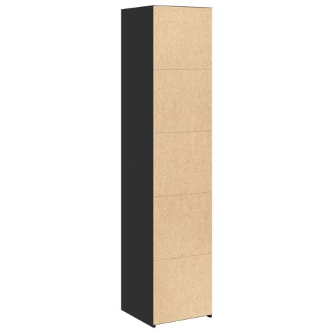 VidaXL Wysoka szafka, czarna, 40x41x185 cm VidaXL Wysoka szafka, czarna, 40x41x185 cm