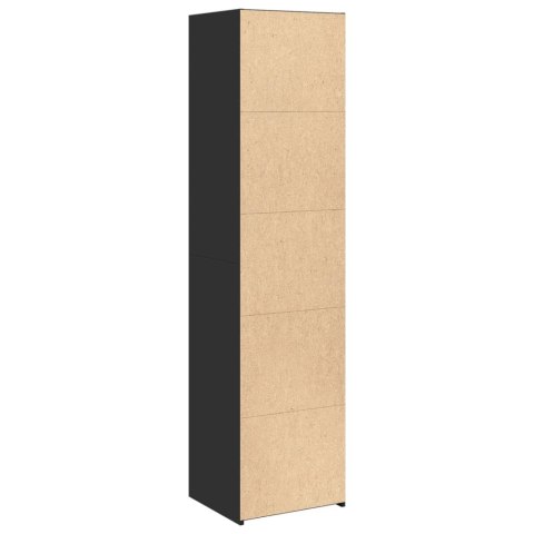 VidaXL Wysoka szafka, czarna, 45x41x185 cm, materiał drewnopochodny VidaXL Wysoka szafka, czarna, 45x41x185 cm, materiał drewnopochodny