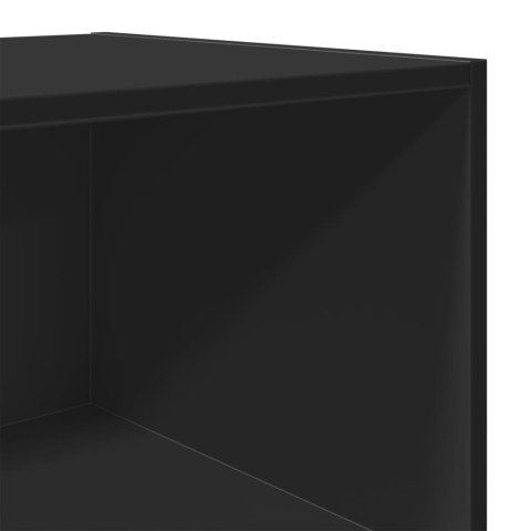 VidaXL Wysoka szafka, czarna, 45x41x185 cm, materiał drewnopochodny VidaXL Wysoka szafka, czarna, 45x41x185 cm, materiał drewnopochodny