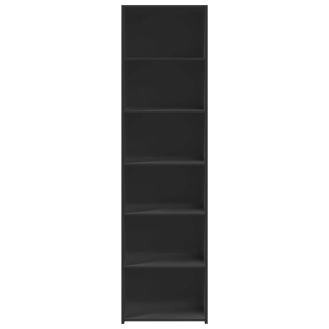 VidaXL Wysoka szafka, czarna, 50x41x185 cm, materiał drewnopochodny VidaXL Wysoka szafka, czarna, 50x41x185 cm, materiał drewnopochodny