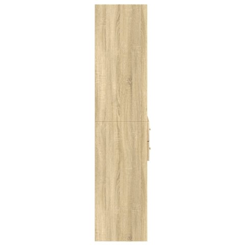 VidaXL Wysoka szafka, przydymiony dąb, 70x42,5x185 cm VidaXL Wysoka szafka, przydymiony dąb, 70x42,5x185 cm