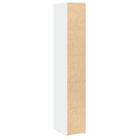 VidaXL Wysoka szafka, biała, 30x41x185 cm, materiał drewnopochodny VidaXL Wysoka szafka, biała, 30x41x185 cm, materiał drewnopochodny