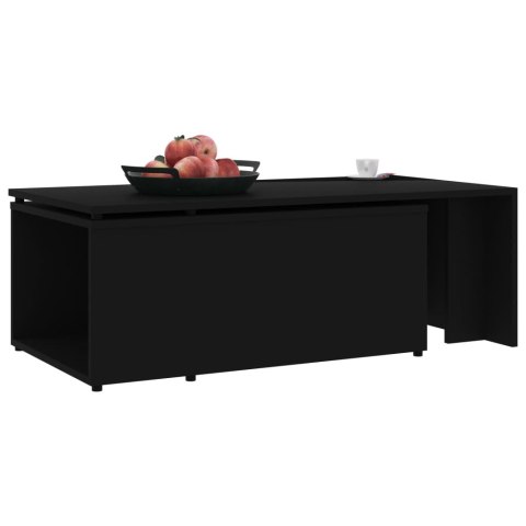 VidaXL Stolik kawowy, czarny, 150x50x35 cm, materiał drewnopochodny VidaXL Stolik kawowy, czarny, 150x50x35 cm, materiał drewnopochodny