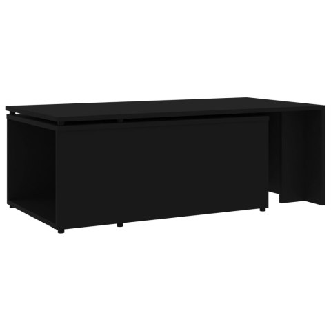 VidaXL Stolik kawowy, czarny, 150x50x35 cm, materiał drewnopochodny VidaXL Stolik kawowy, czarny, 150x50x35 cm, materiał drewnopochodny