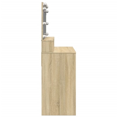 Toaletka z oświetleniem LED, dąb sonoma, 80x41x134,5 cm Toaletka z oświetleniem LED, dąb sonoma, 80x41x134,5 cm