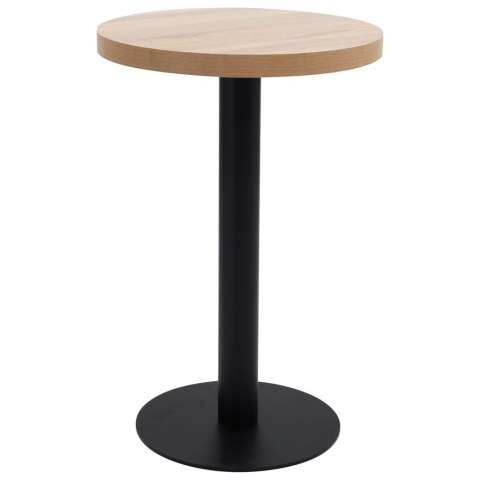 VidaXL Stolik bistro, jasnobrązowy, 50 cm, MDF