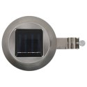 VidaXL Lampy solarne do ogrodu, 12 szt., LED, okrągłe, 12 cm, białe