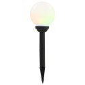 VidaXL Kuliste lampy solarne do ogrodu, 4 szt., LED, 15 cm, RGB