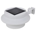 VidaXL Solarne lampy ogrodzeniowe LED, 12 szt., białe