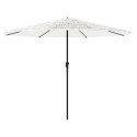 VidaXL Parasol ogrodowy na stalowym słupku, biały, 324x324x247 cm